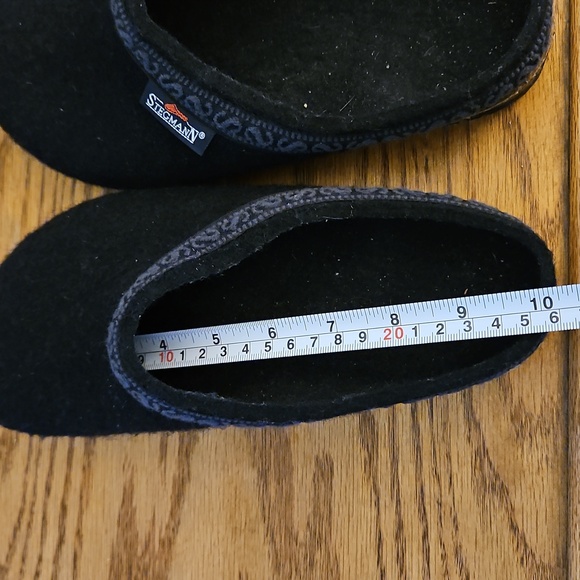 Stegmann Original 108 Wool Clogs Indoor Outdoor Black Gray - No TAG - Picture 9 of 10